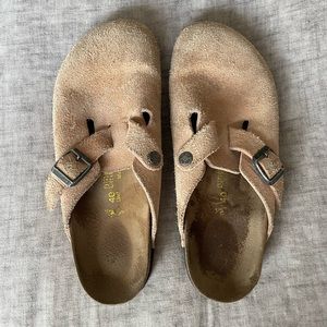 Birkenstock Suede Boston Clog